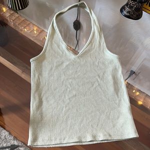 American Eagle Green Halter Tank